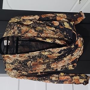 Beautiful HH  Silk and Sequin Vintage Blouse (size Small)